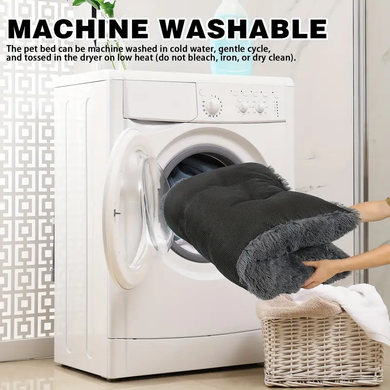 PV plush square dog bed winter warm pet mat