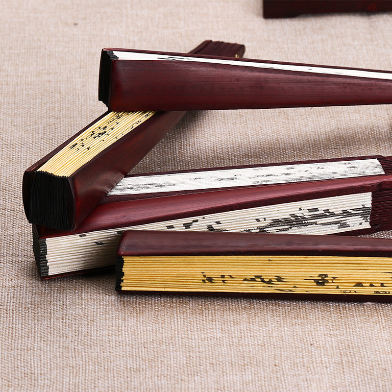 Chinese Classical Folding Fan Retro Chinese Style Silk Double-Sided Fan