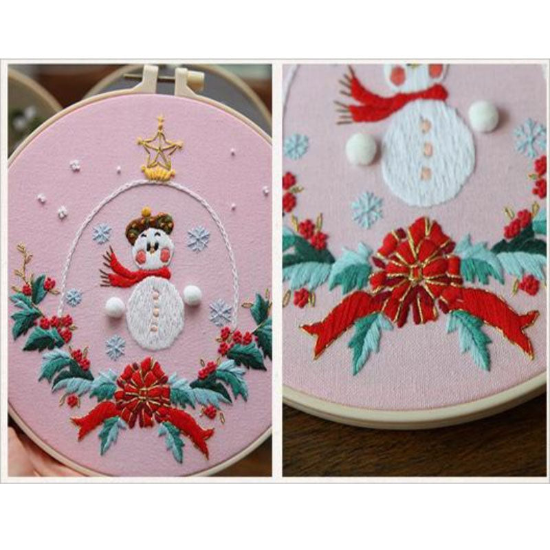 Novice embroidery DIY material package handmade embroidery creative Lu embroidery ornaments