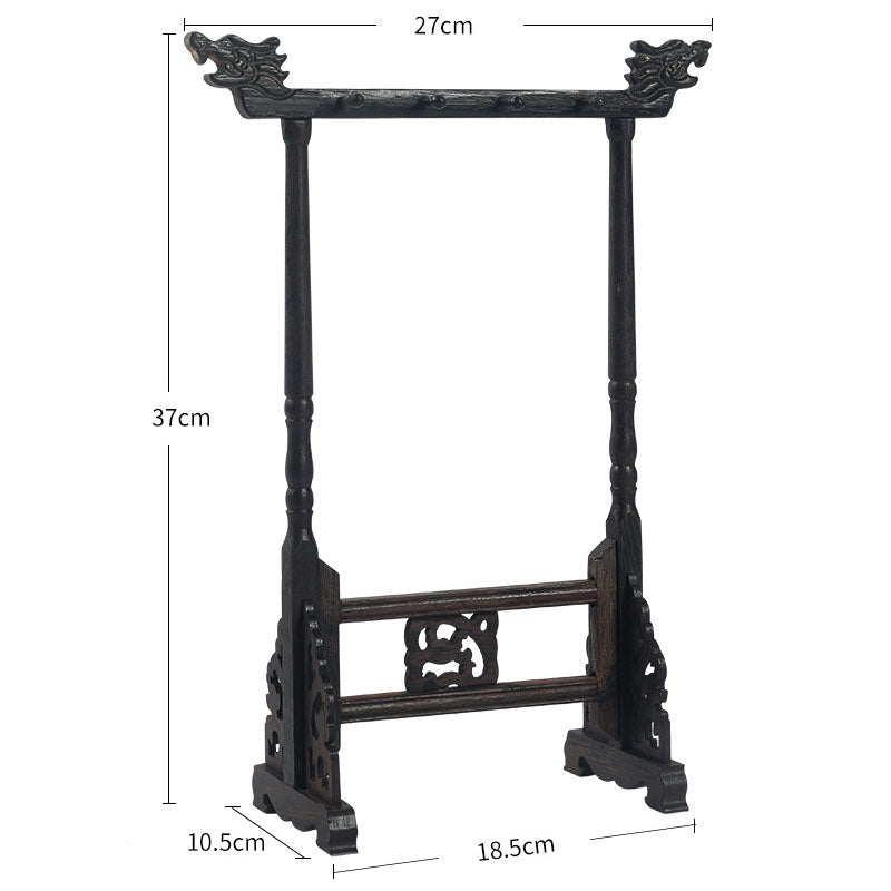 Chinoiserie Wenchang chicken wing wood faucet pen stand set