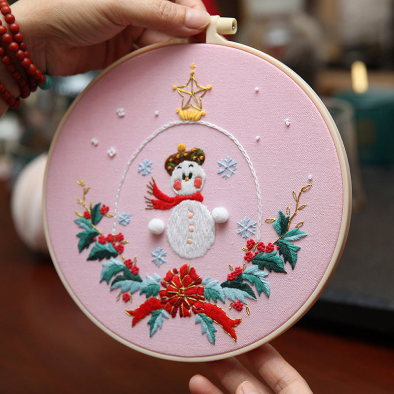 Novice embroidery DIY material package handmade embroidery creative Lu embroidery ornaments