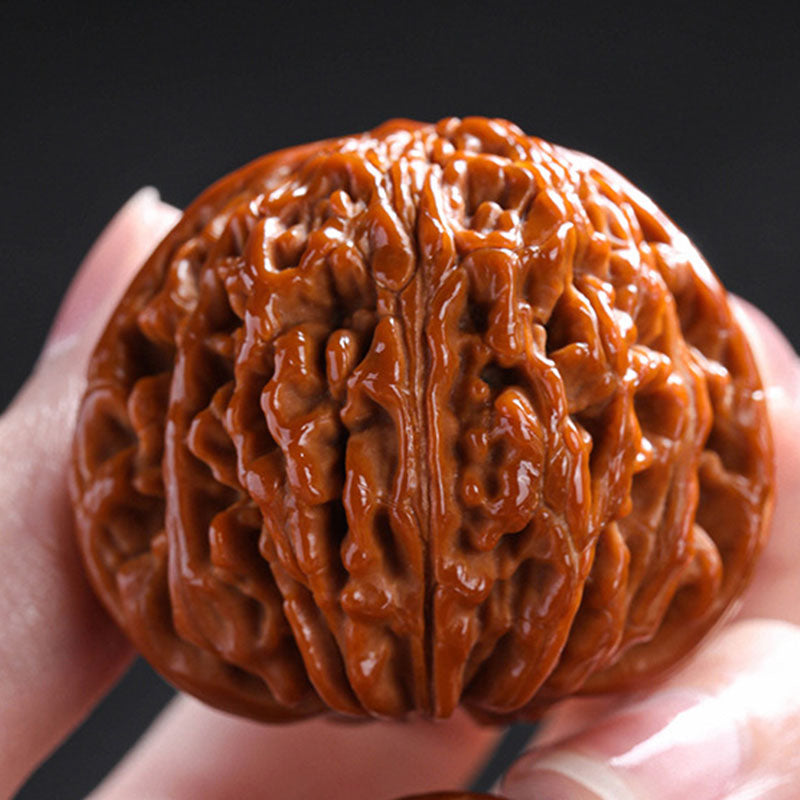 Wenwan Walnut "Four Towers" , a Chinoiserie decompression toy and a great gift,2Pcs