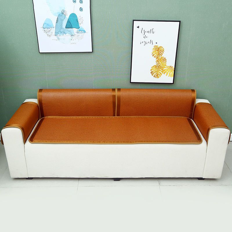Chinoiserie ice silk mat sofa cushion natural rattan mat for summer use