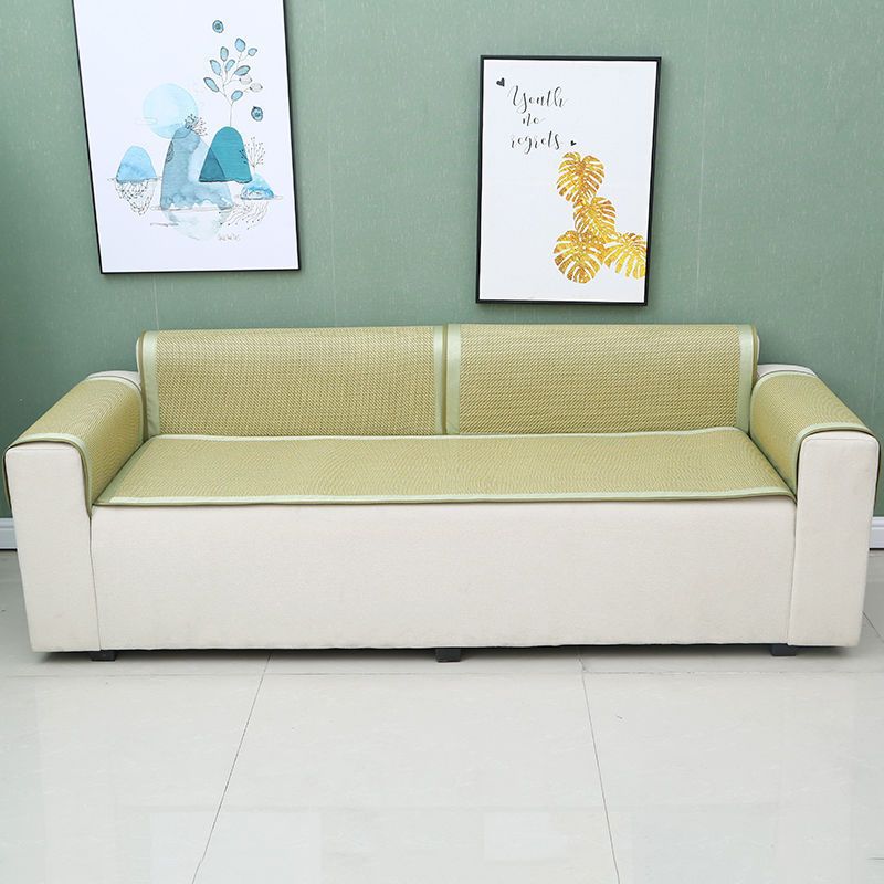 Chinoiserie ice silk mat sofa cushion natural rattan mat for summer use