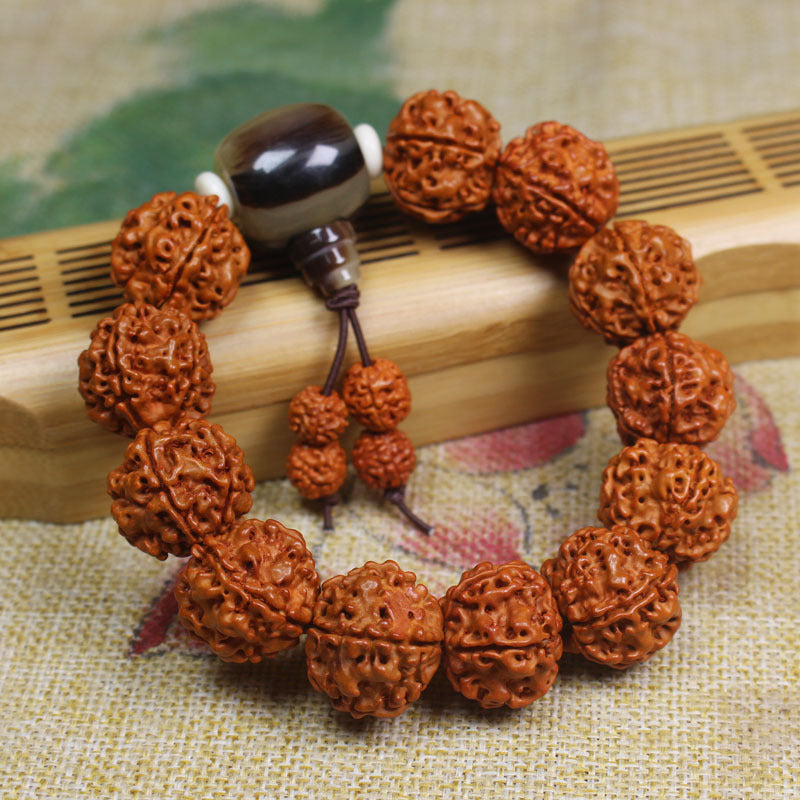Chinoiserie Rudraksha Feng Shui Bracelet