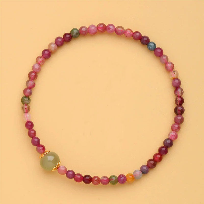 Chinoiserie Natural Color Bi Xi Bracelet Women's Hetian Jade Bracelet