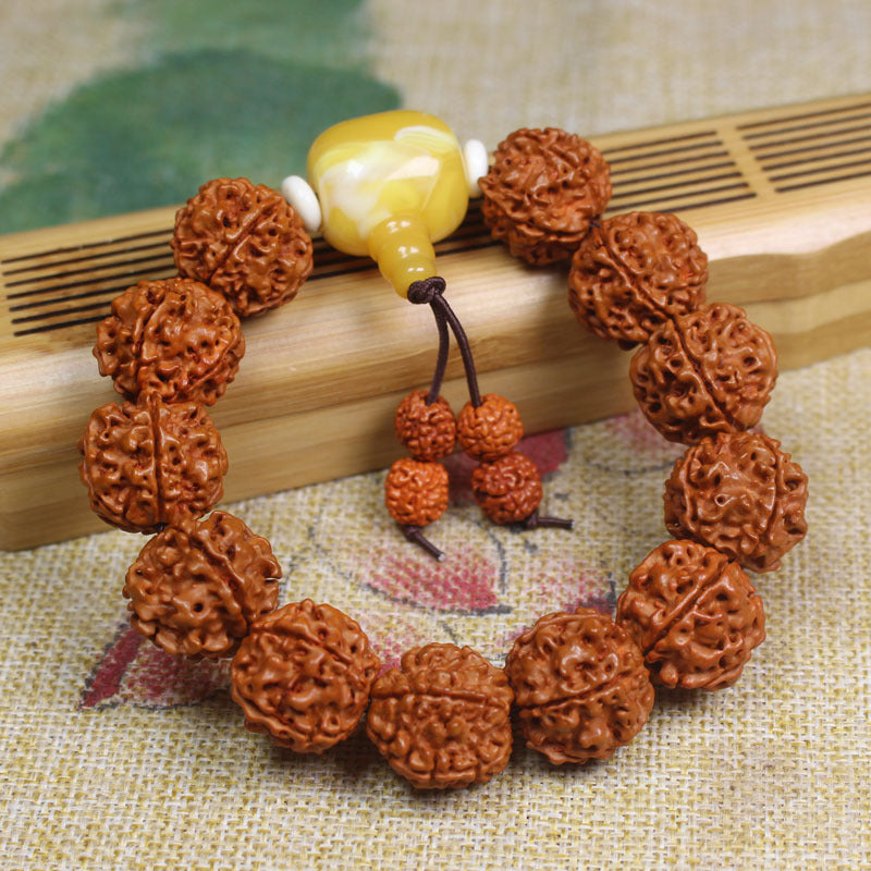 Chinoiserie Rudraksha Feng Shui Bracelet