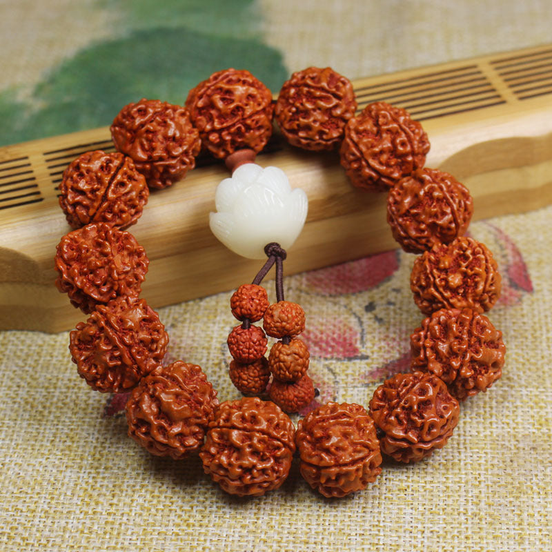 Chinoiserie Rudraksha Feng Shui Bracelet