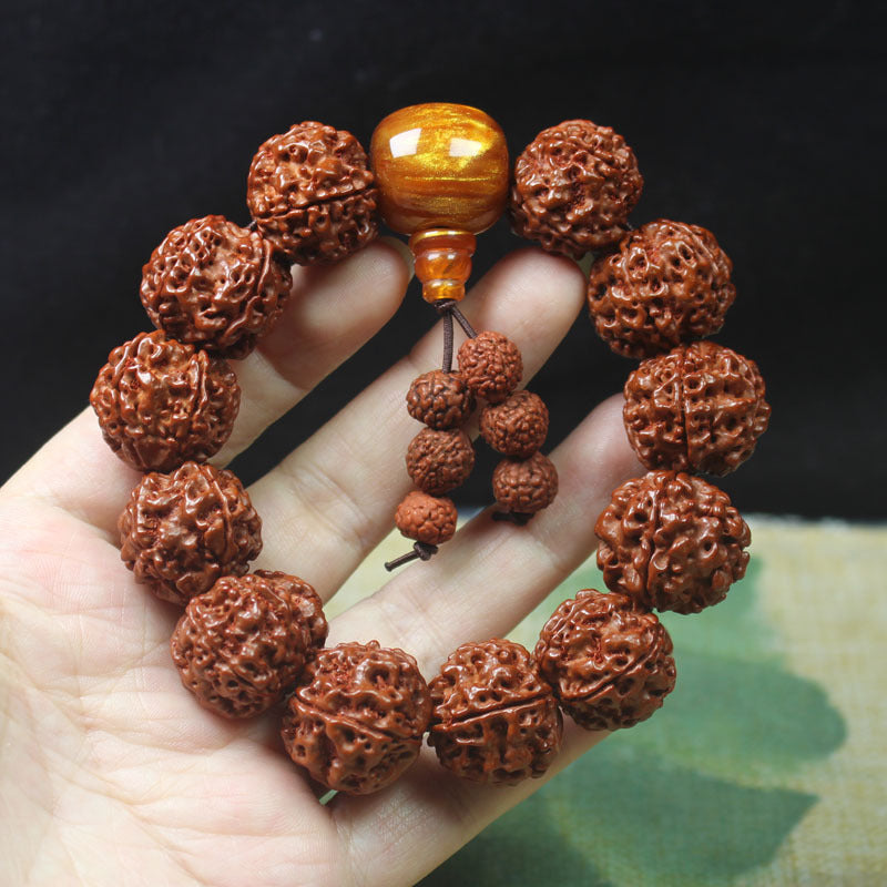 Chinoiserie Rudraksha Feng Shui Bracelet