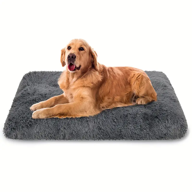 PV plush square dog bed winter warm pet mat