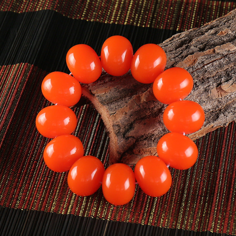 Chinoiserie Southern Red Pearl Single Loop Feng Shuijie bracelet