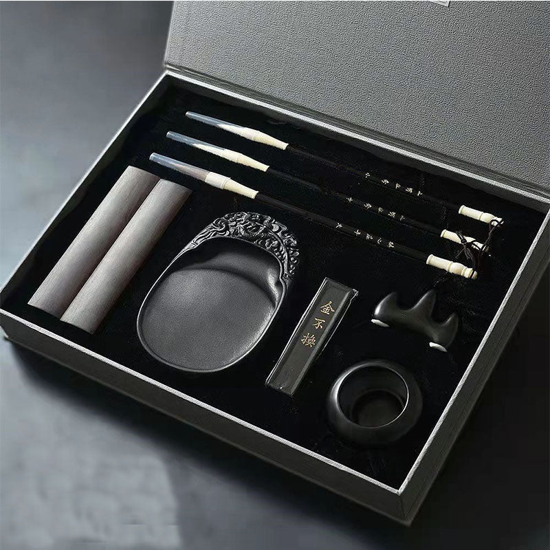 Chinoiserie Wen Fang Si Bao calligraphy set