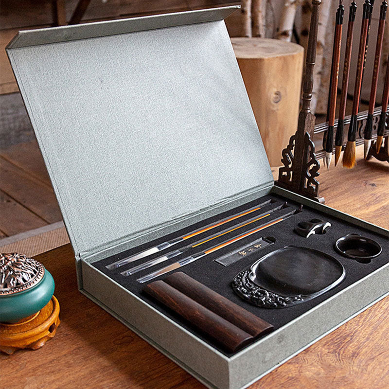 Chinoiserie Wen Fang Si Bao calligraphy set