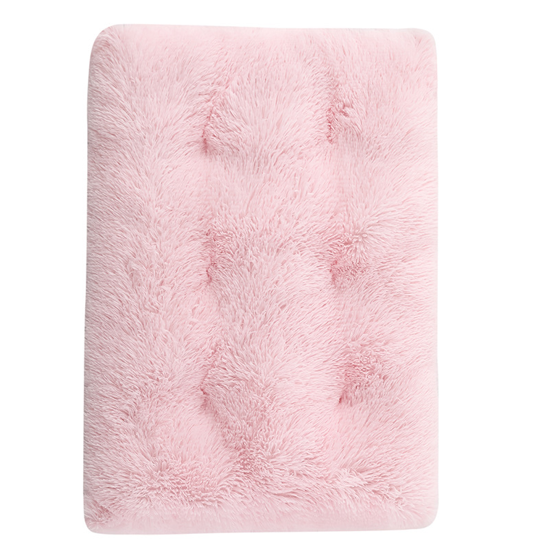 PV plush square dog bed winter warm pet mat
