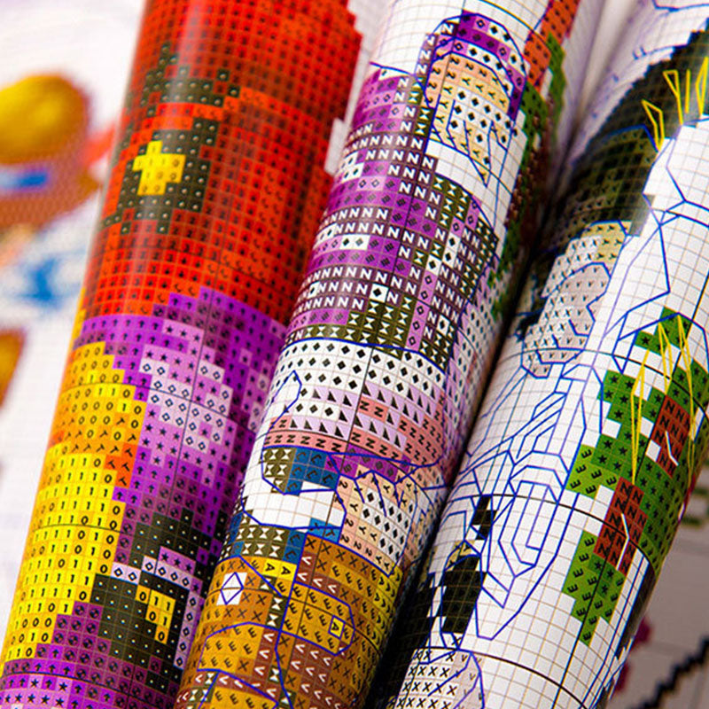 Chinese Cross Stitch Material Kit Living Room Crafts DIY