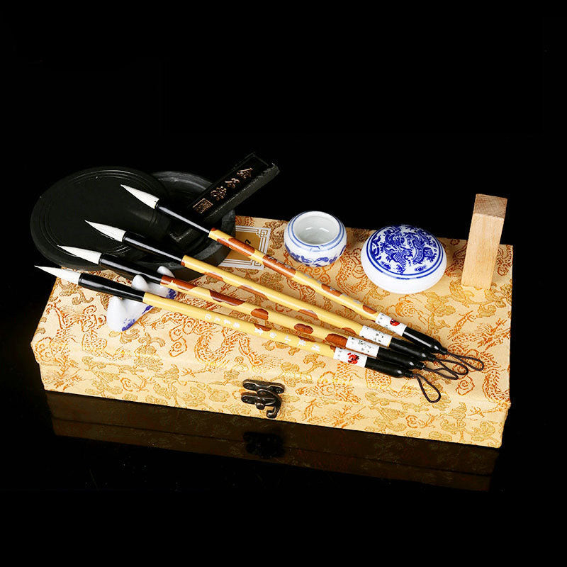 Chinoiserie Wen Fang Si Bao calligraphy set for beginner