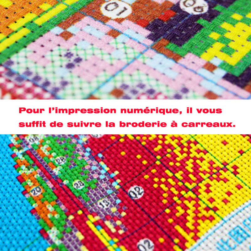 Chinese Cross Stitch Material Kit Living Room Crafts DIY