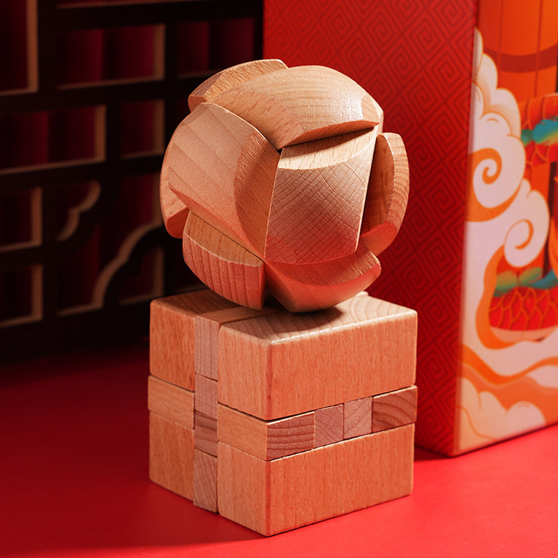 Children's educational toy mortise and tenon Luban lock six-piece gift