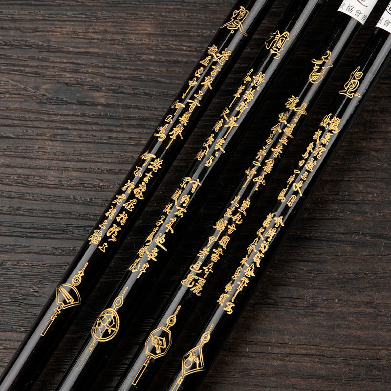 Chinoiserie WenFangSiBao professional calligraphy wolf hair brush gift box set of four