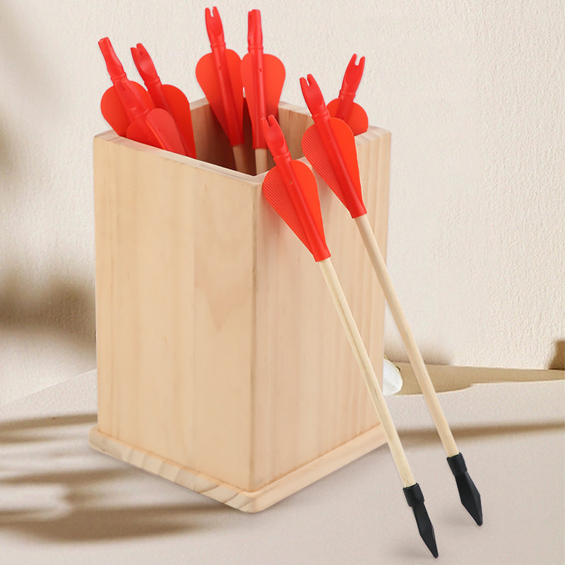 Chinese traditional pitching pot game children's wooden fun toys coordination training parent-child interactive props