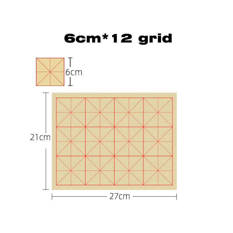 250 rice paper rice grid calligraphy practice sheets