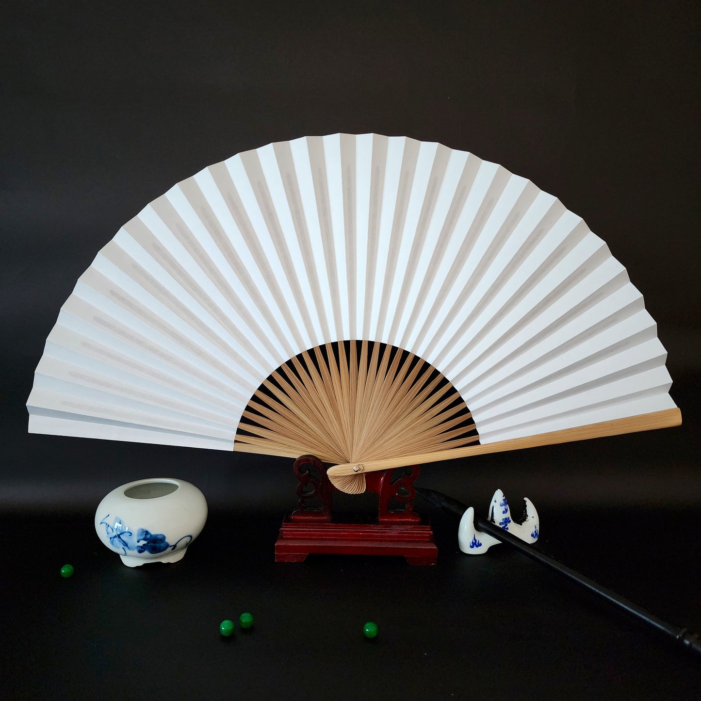 Chinese antique folding fan blank paper fan DIY fan with your own painted patterns
