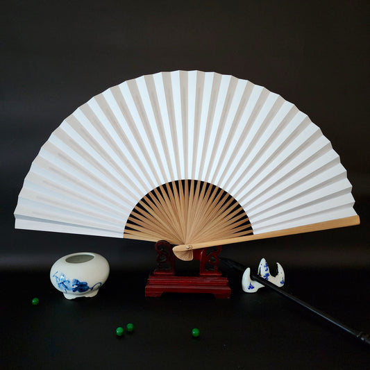 Chinese antique folding fan blank paper fan DIY fan with your own painted patterns