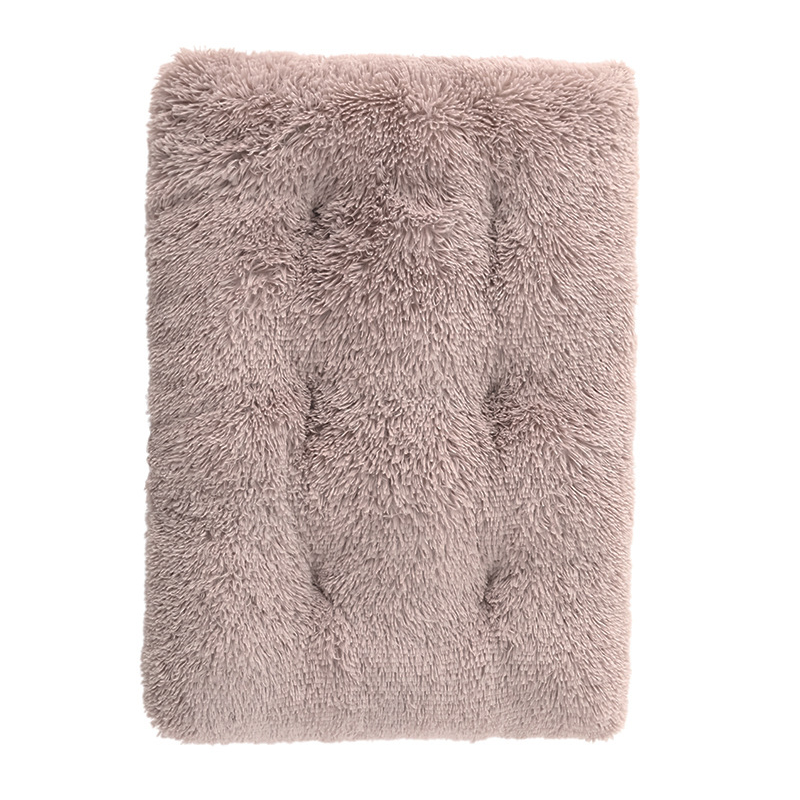 PV plush square dog bed winter warm pet mat