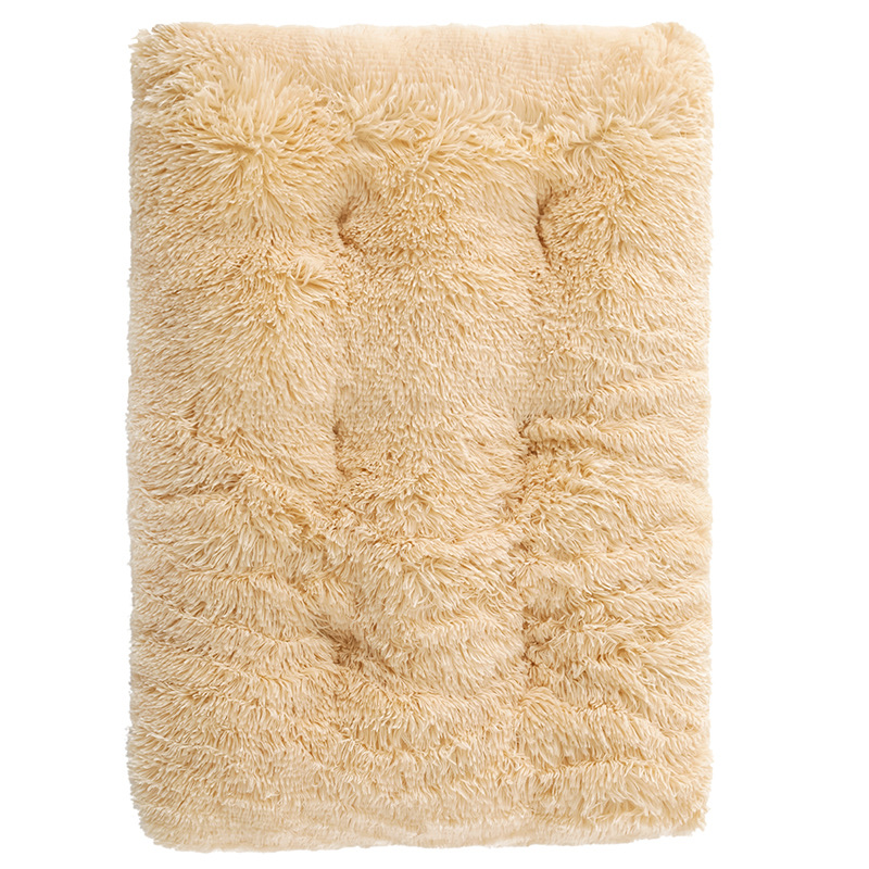 PV plush square dog bed winter warm pet mat