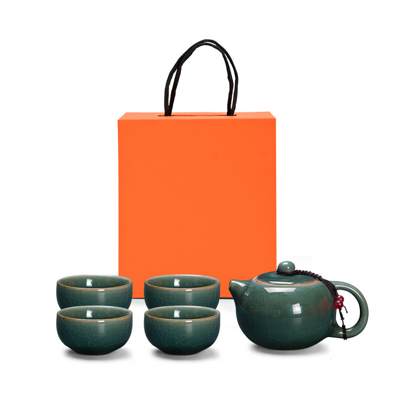 Kung Fu tea set, practical suitcase, high quality gift, beautiful packaging