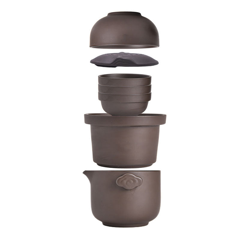 Zisha Travel Kung Fu Tea Set Quick Cup Outdoor Portable Exquisite Gift Box Gift