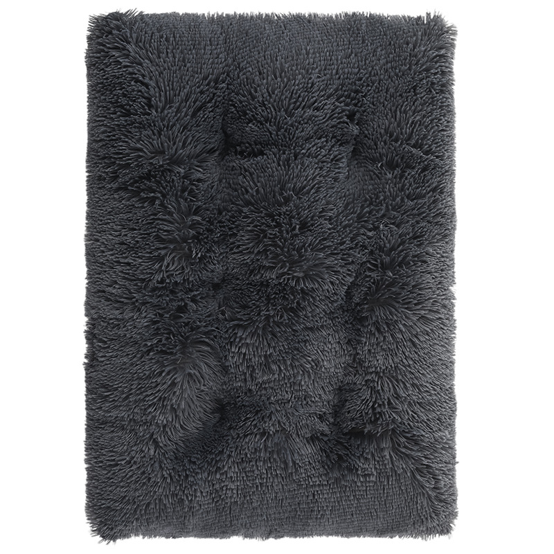 PV plush square dog bed winter warm pet mat