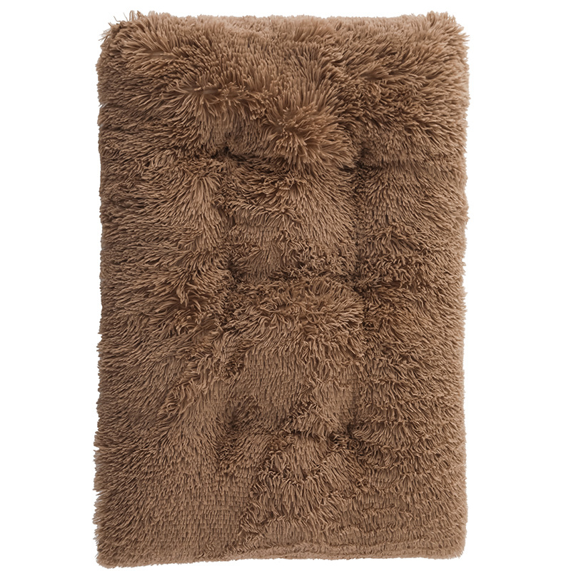 PV plush square dog bed winter warm pet mat